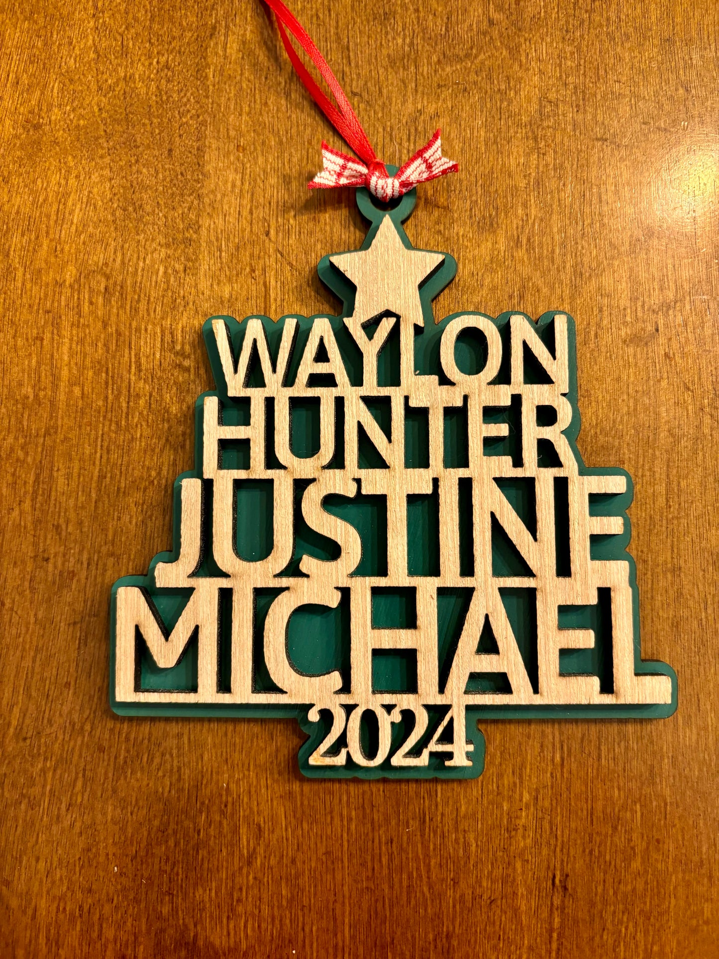 Personalized Family Christmas Ornaments - Christmas Tree