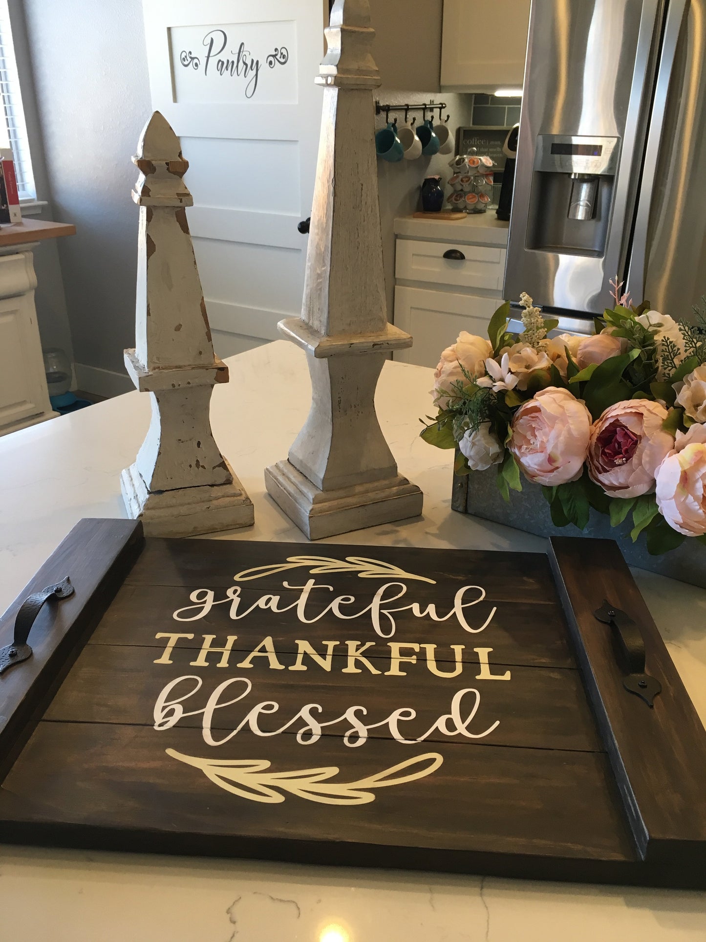 Hand Painted Farmhouse Tray