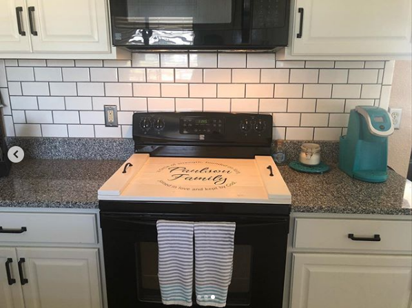 Stove Cover Noodle Board, Oven Cover - Personalized Customizable Design -  Farmhouse Kitchen Decor