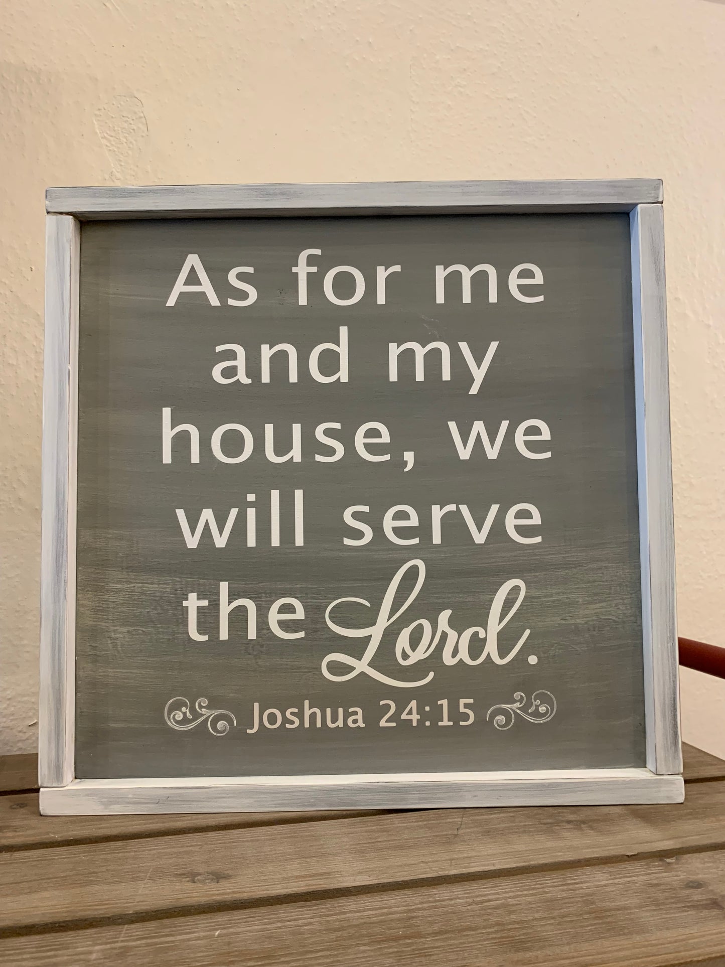 Joshua 24:15 Sign - Framed or Unframed
